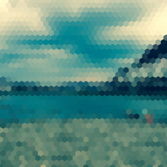PHOTOWALL / Hexagon Landscape Pattern (e25023)