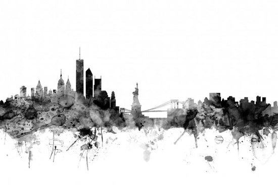 PHOTOWALL / New York Skyline Black (e25404)
