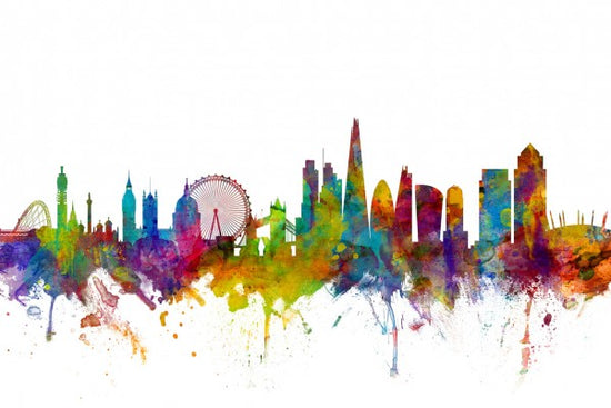 PHOTOWALL / London Canary Wharf skyline (e25466)