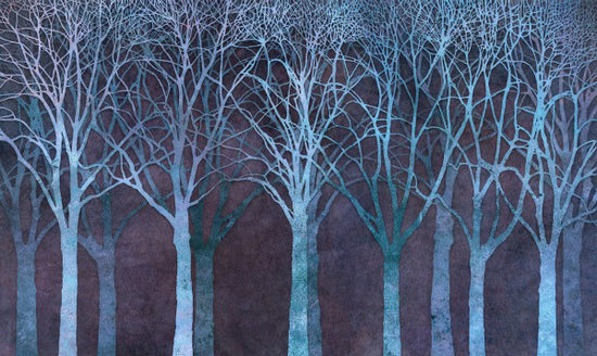 PHOTOWALL / Birch Grove Night Blue (e25605)
