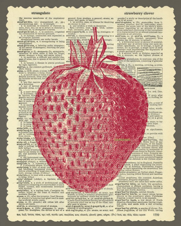 PHOTOWALL / Strawberry and Text (e29854)