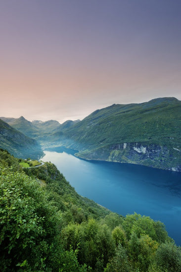 PHOTOWALL / Purple Sky over Geirangerfjord,Norway (e29921)