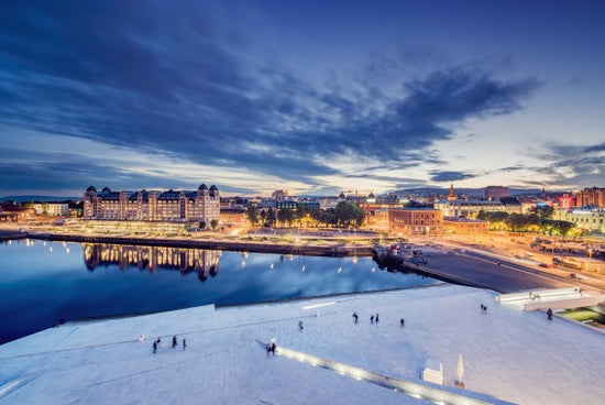 PHOTOWALL / View from Oslo Opera House at Night (e29926)