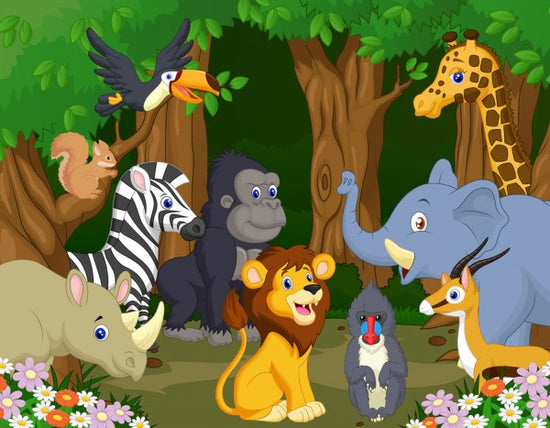 PHOTOWALL / Wild Animal Cartoon (e25823)