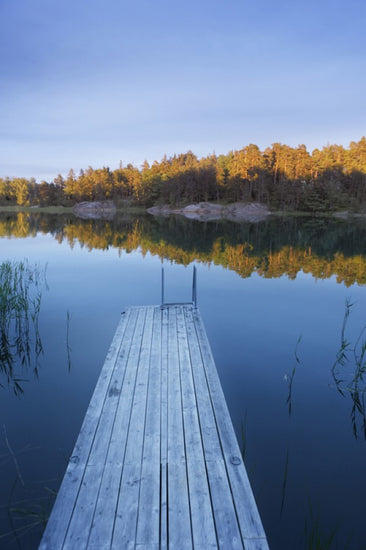 PHOTOWALL / Wooden Pier in Shadow (e29990)