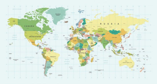 PHOTOWALL / Political World Map (e30315)