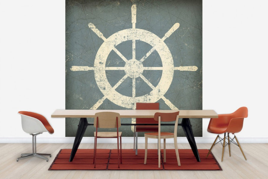 PHOTOWALL / Nautical Shipwheel (e30329)