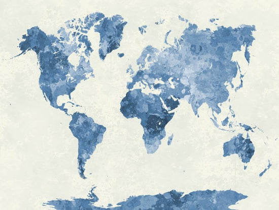 PHOTOWALL / Blue World in Watercolor (e40616)