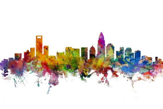 PHOTOWALL / Charlotte North Carolina Skyline (e30461)