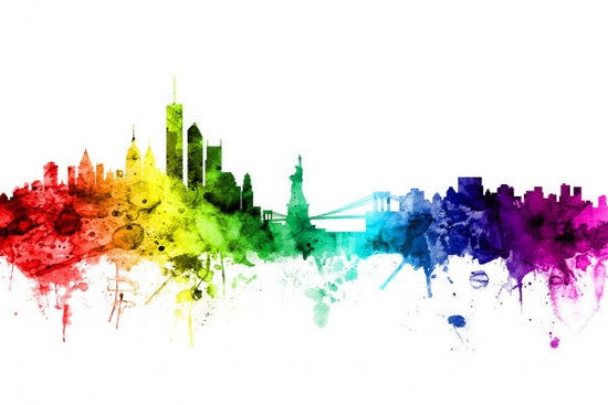 PHOTOWALL / New York Skyline Rainbow (e30506)
