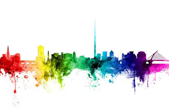 PHOTOWALL / Dublin Skyline Rainbow (e30508)