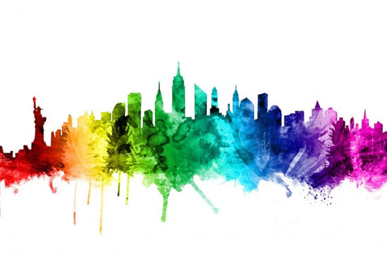 PHOTOWALL / New York Skyline Rainbow 2 (e30523)