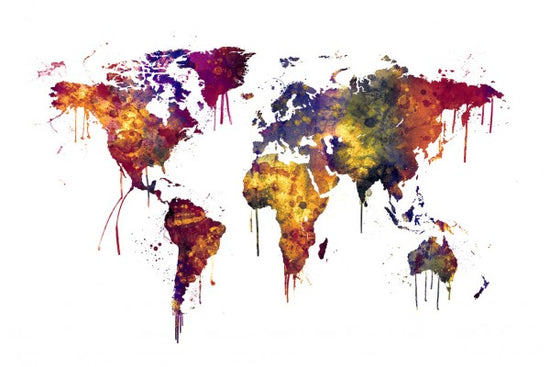 PHOTOWALL / Watercolor World Map 2 (e30539)