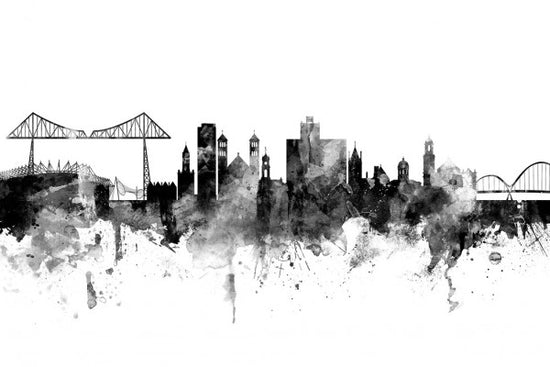 PHOTOWALL / Middlesbrough Skyline Black (e30563)