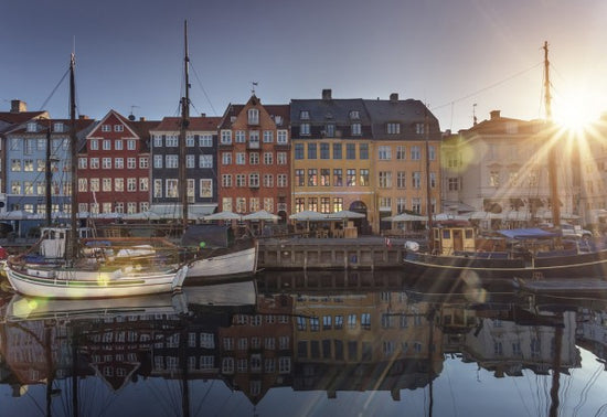 PHOTOWALL / Sunset in Nyhavn, Copenhagen (e40935)