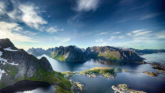 PHOTOWALL / Panoramic View of Reine in Lofoten, Norway (e30677)