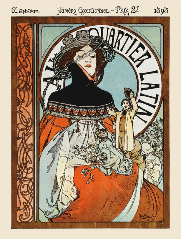 PHOTOWALL / Alphonse Mucha - Au Quarter Latin (e31028) | 輸入壁紙