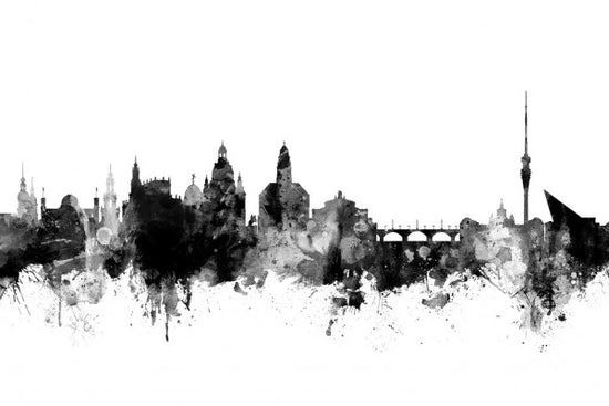 PHOTOWALL / Dresden Skyline Black (e50135)