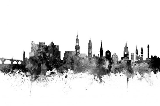 PHOTOWALL / Heidelberg Skyline Black (e50148)