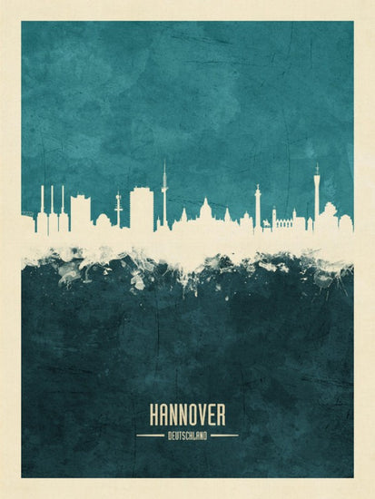 PHOTOWALL / Hannover Germany Skyline Blue (e310724)