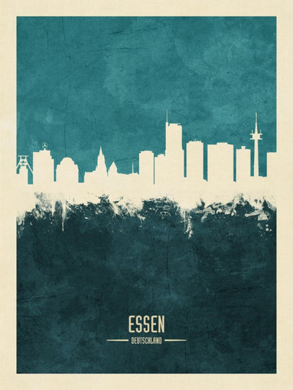 PHOTOWALL / Essen Germany Skyline Blue (e310726)