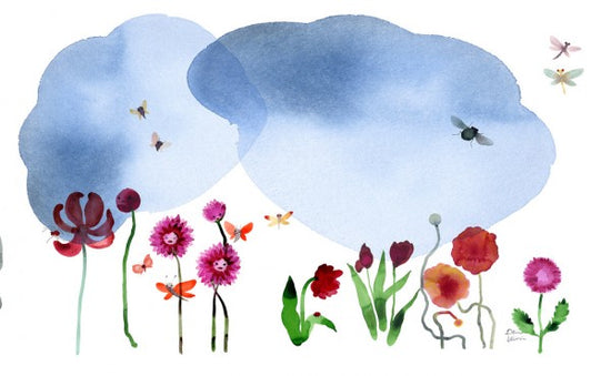 PHOTOWALL / Water Color Flowers II (e311293)
