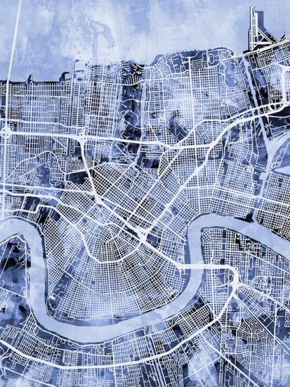 PHOTOWALL / New Orleans Street Map (e311388)