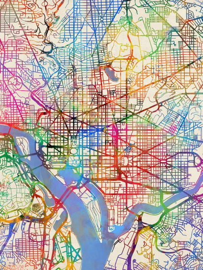 PHOTOWALL / Washington DC Street Map (e311418)
