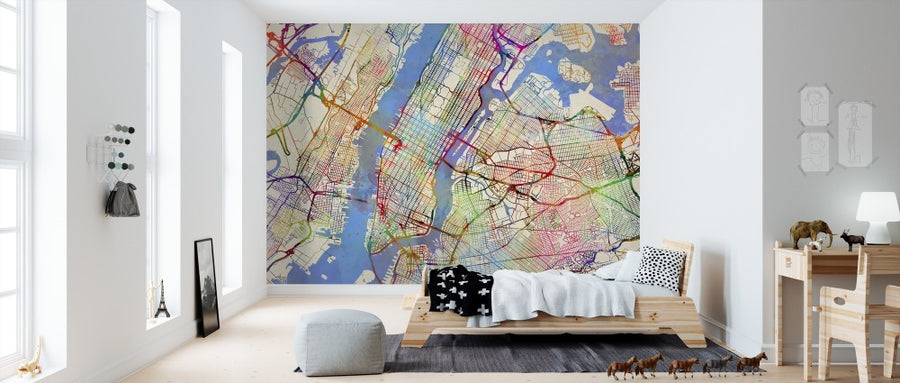 PHOTOWALL / New York City Street Map (e311421)