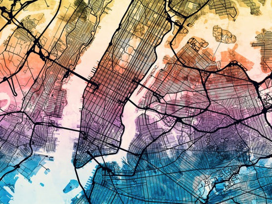 PHOTOWALL / New York City Street Map (e311429)