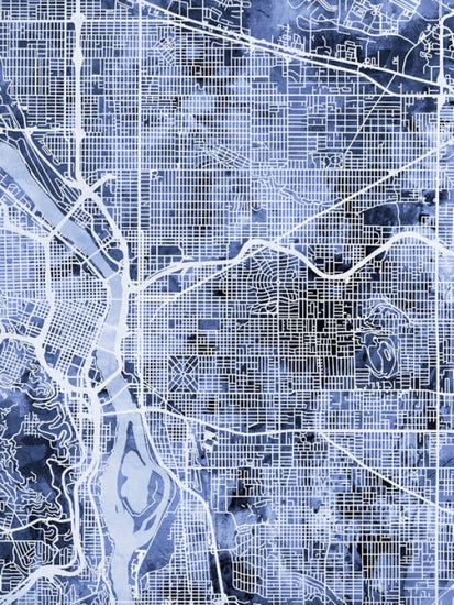 PHOTOWALL / Portland Oregon City Map (e311439)