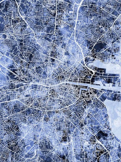 PHOTOWALL / Dublin Ireland City Map (e311441)