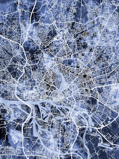 PHOTOWALL / Hamburg Germany City Map (e311466)