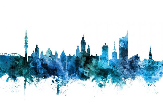 PHOTOWALL / Leipzig Germany Skyline (e311780)