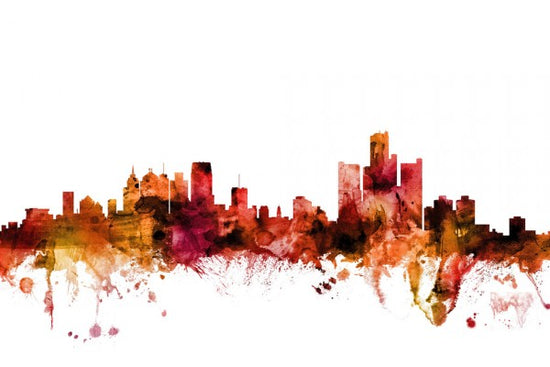 PHOTOWALL / Detroit Michigan Skyline (e311892)