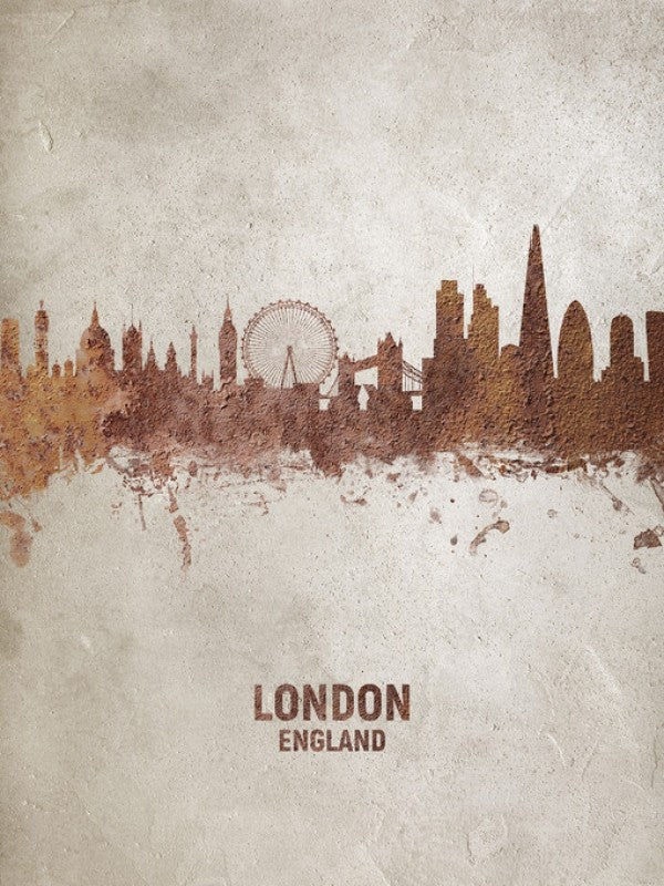 PHOTOWALL / London England Rust Skyline (e312105)