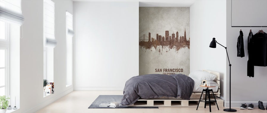 PHOTOWALL / San Francisco California Rust Skyline (e312113)