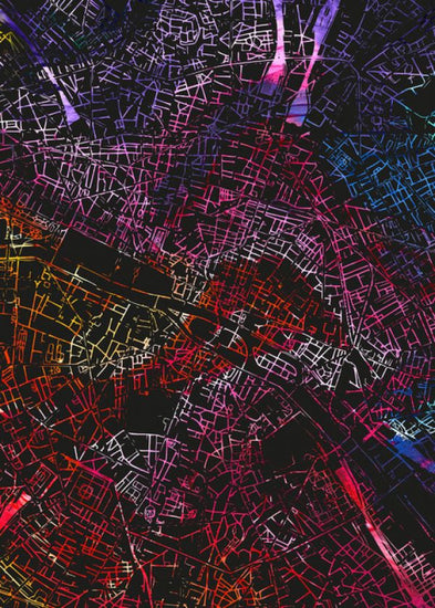 PHOTOWALL / Paris in France - Map (e313272)