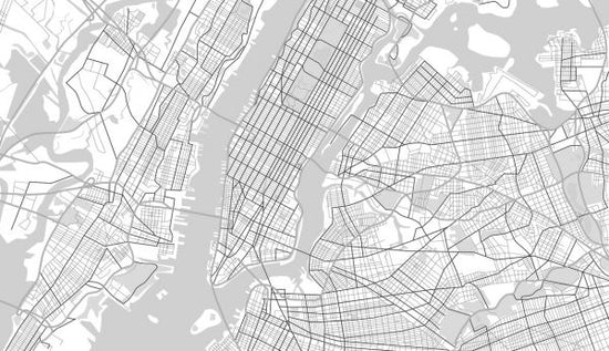 PHOTOWALL / New York Map BW (e313683)