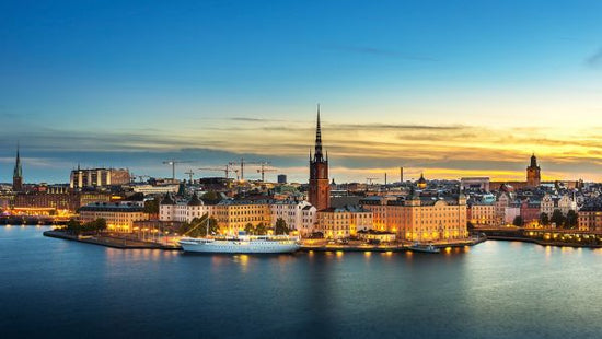 PHOTOWALL / Sunset over Riddarholmen Stockholm (e315884)
