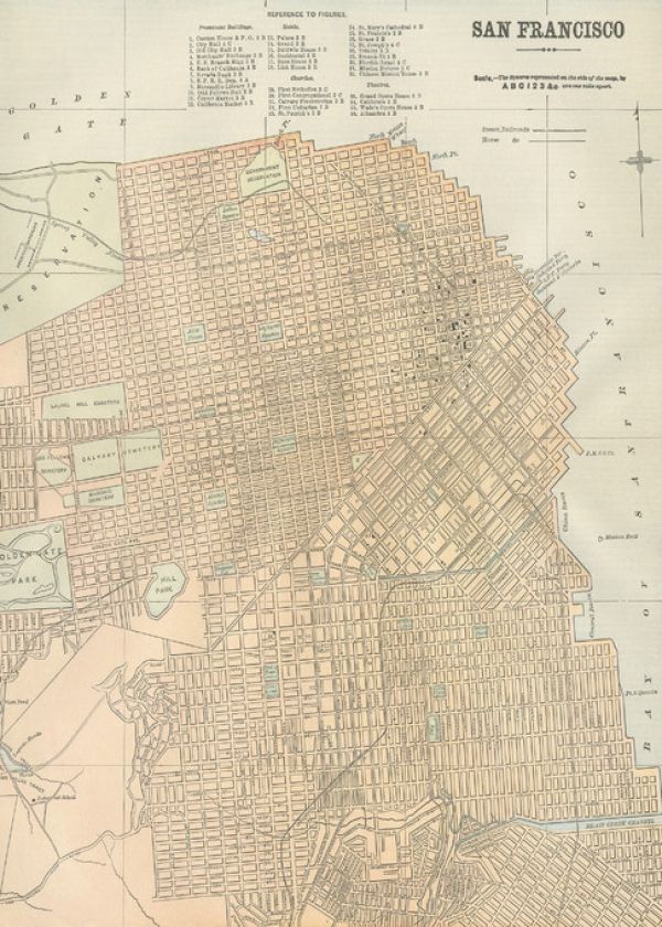 PHOTOWALL / San Francisco Map (e316456)