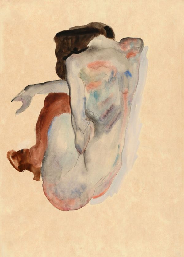 PHOTOWALL / Crouching Nude - Egon Schiele (e316923) | 輸入壁紙専門 