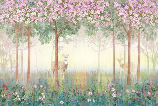 PHOTOWALL / Deers in Dreamy Forest (e317430)