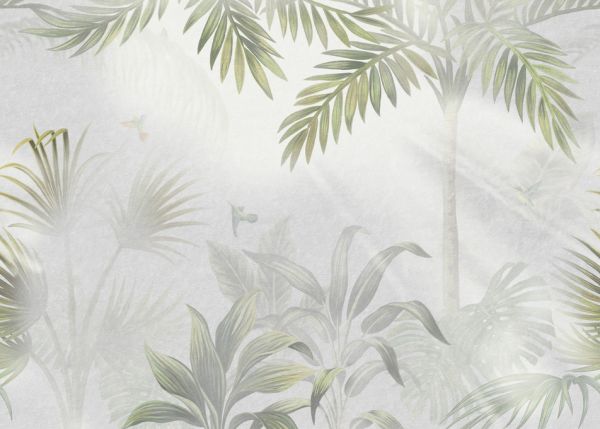 PHOTOWALL / Foggy Jungle - Olive (e317747) | 輸入壁紙専門店 WALPA