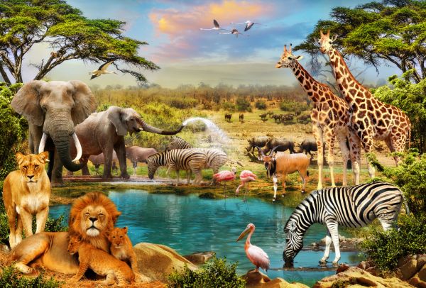 PHOTOWALL / Fantasy Savanna Animals (e317693) | 輸入壁紙専門店