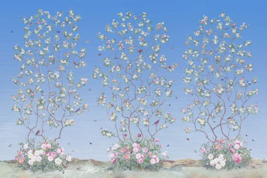 PHOTOWALL / Birds on a Tree - Azure (e318416)