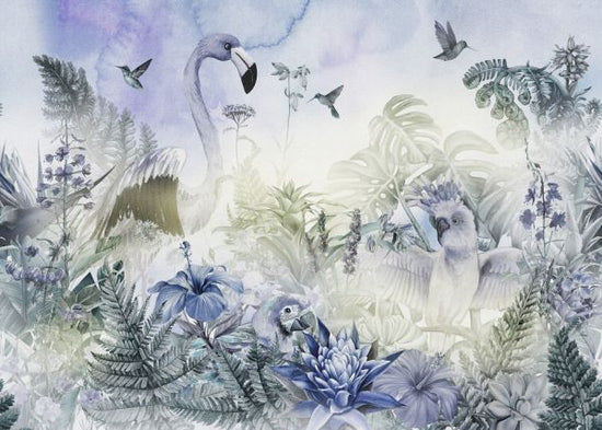 PHOTOWALL / Giant Flamingo - Sapphire (e318423)