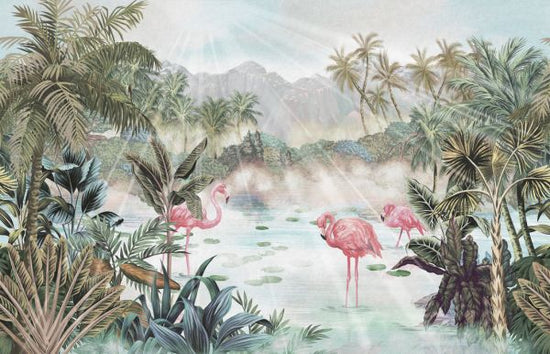 PHOTOWALL / Flamingo Essay - Emerald (e318653)