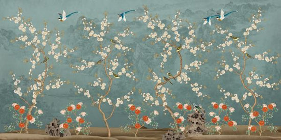 PHOTOWALL / Chinoiserie Garden - Blue (e318749)