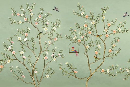 PHOTOWALL / Nouvelle Chinoiserie - Emerald (e318751)